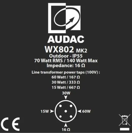 Купить AUDAC WX802MK2/OB по выгодной цене в Санкт-Петербурге