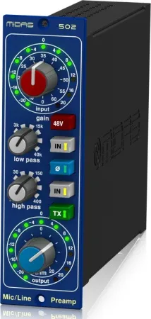 Купить MIDAS MICROPHONE PREAMPLIFIER 502 V2 по выгодной цене в Санкт-Петербурге